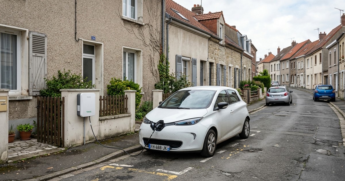 Installation de borne de recharge à Saulny