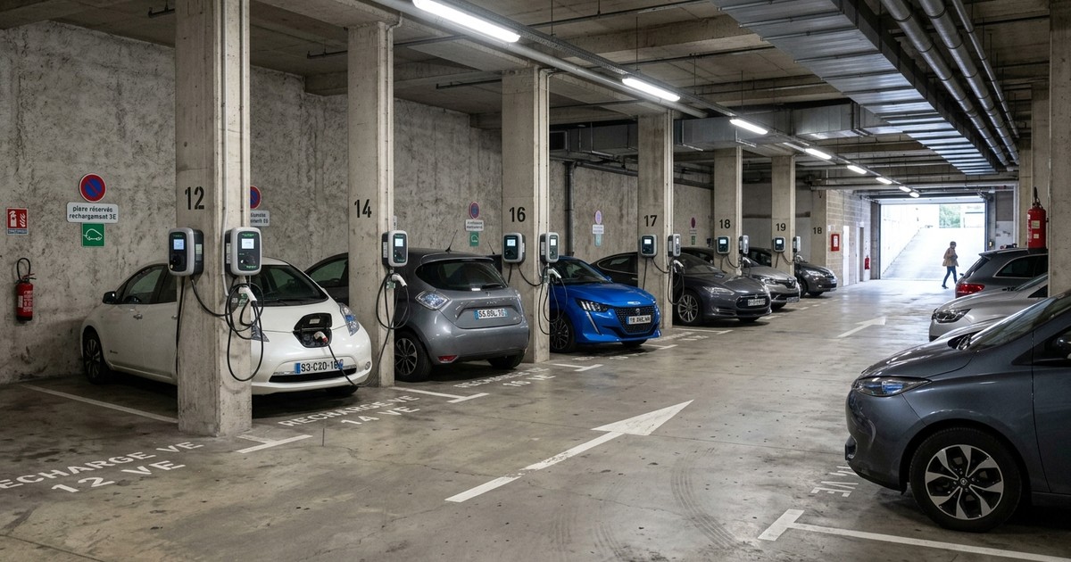Bornes de recharge en parking de copropriété à Metz